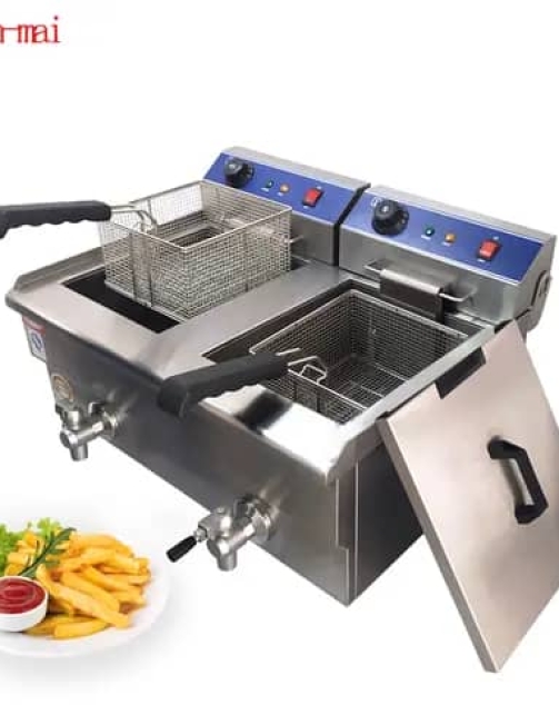 Counter top fryer with tap